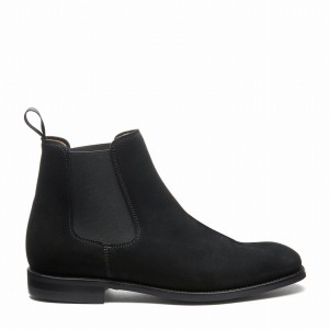 Botas Chelsea Solovair Suede Hombre Negras | 101-BK-SUE-060