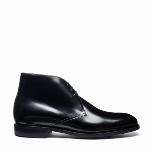 Botas Chukka Solovair Hi-Shine 3 Eye Hombre Negras | 103-379-060
