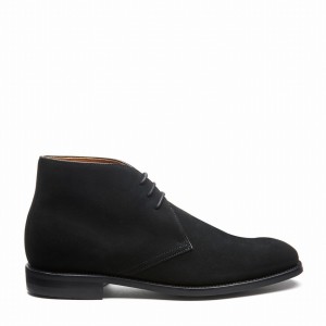 Botas Chukka Solovair Suede 3 Eye Hombre Negras | 103-BK-SUE-060