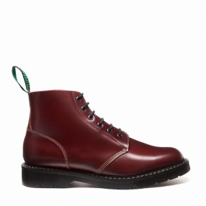 Botas De Astronauta Solovair Hi-Shine 6 Eye Mujer Rojas | S6-969-OX-G-030