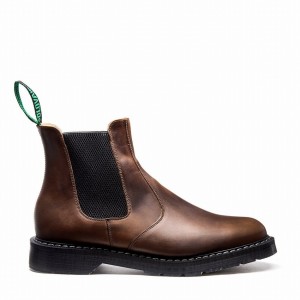 Botas Dealer Solovair Gaucho Crazy Horse Hombre Marrones | S0-900-CH-G-030