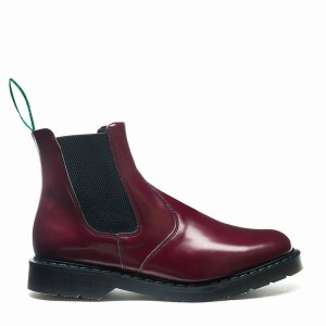 Botas Dealer Solovair Vegan Hi-Shine Hombre Rojas | VS0-900-OX-VEG-G-030