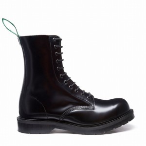 Botas Derby Solovair 11 Eye Steel Toe Hombre Negras | 11-1981-BK-060
