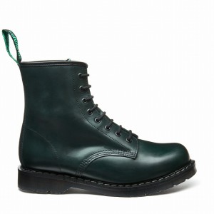 Botas Derby Solovair Gaucho 8 Eye Hombre Verde | S8-551-CH-GN-G-030