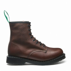 Botas Derby Solovair Gaucho Brown Grain 8 Eye Mujer Marrones | S8-551-CH-SoftG-G-030