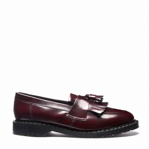 Mocasines Solovair Rub-Off Vegan Tassel Mujer Rojas | VS0-1022-CR-RO-VEG-G-045