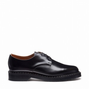 Zapatos Gibson Solovair Hi-Shine Hombre Negras | S3-995-BK-G-030