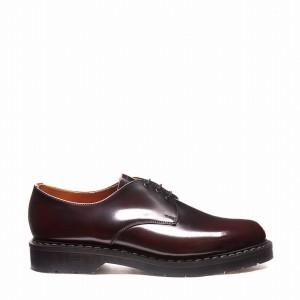 Zapatos Gibson Solovair Rub-Off Mujer Burdeos | S3-995-BUR-G-030