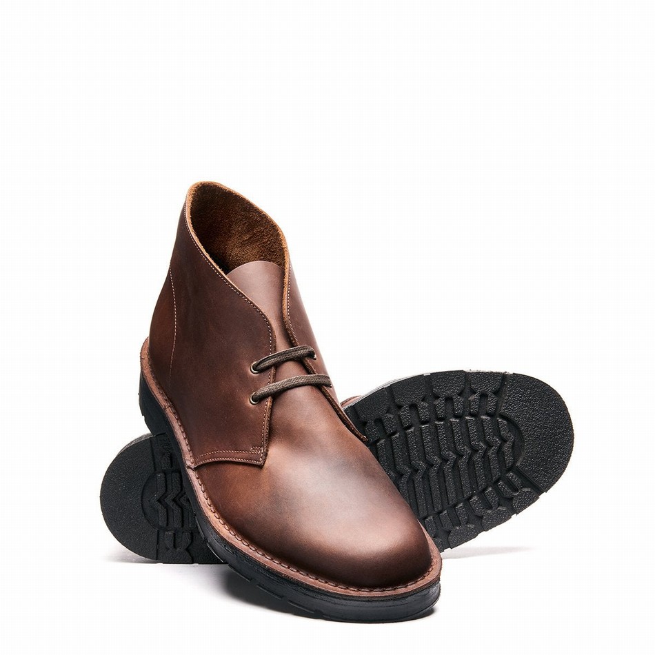 Botas Chukka Solovair Gaucho Crazy Horse Hombre Marrones | 103-339-060