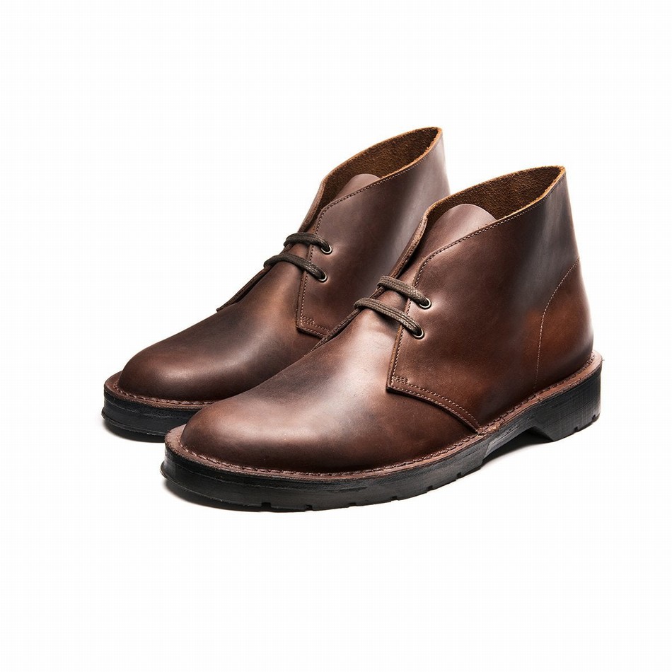 Botas Chukka Solovair Gaucho Crazy Horse Hombre Marrones | 103-339-060