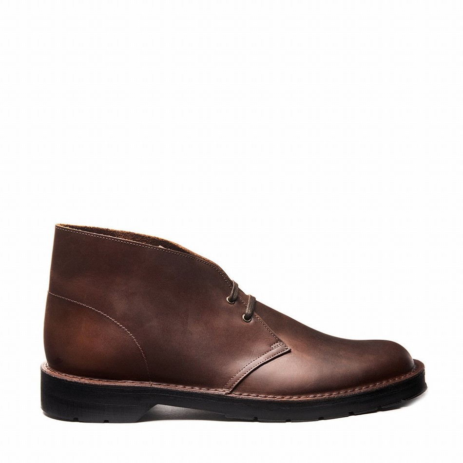 Botas Chukka Solovair Gaucho Crazy Horse Hombre Marrones | 103-339-060