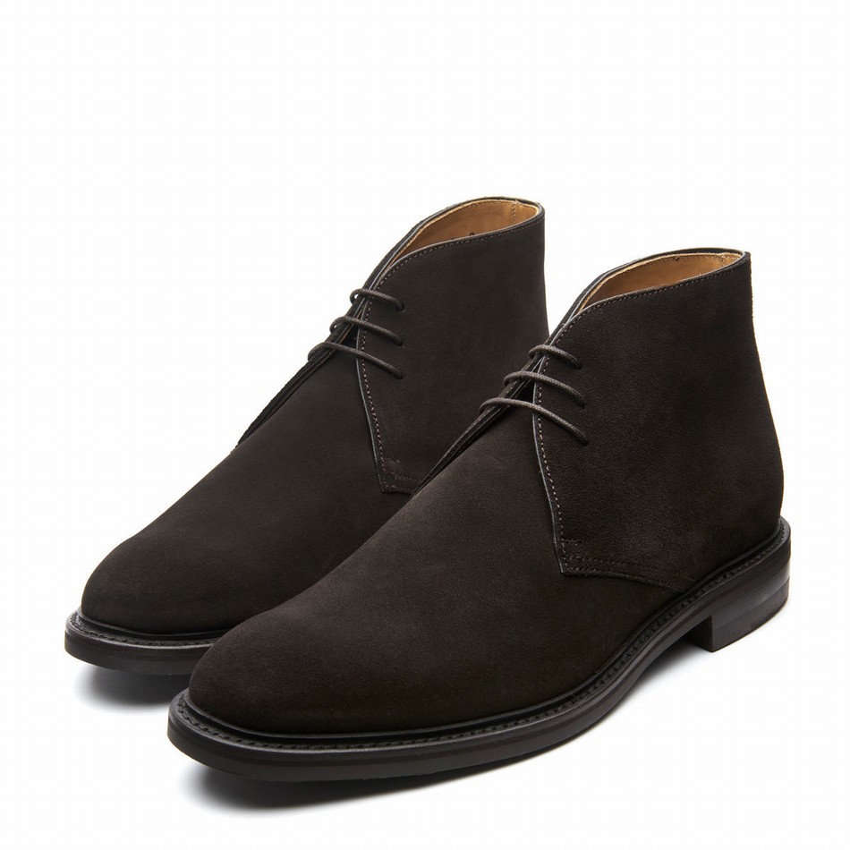 Botas Chukka Solovair Suede 3 Eye Hombre Marrones | 103-BN-SUE-060