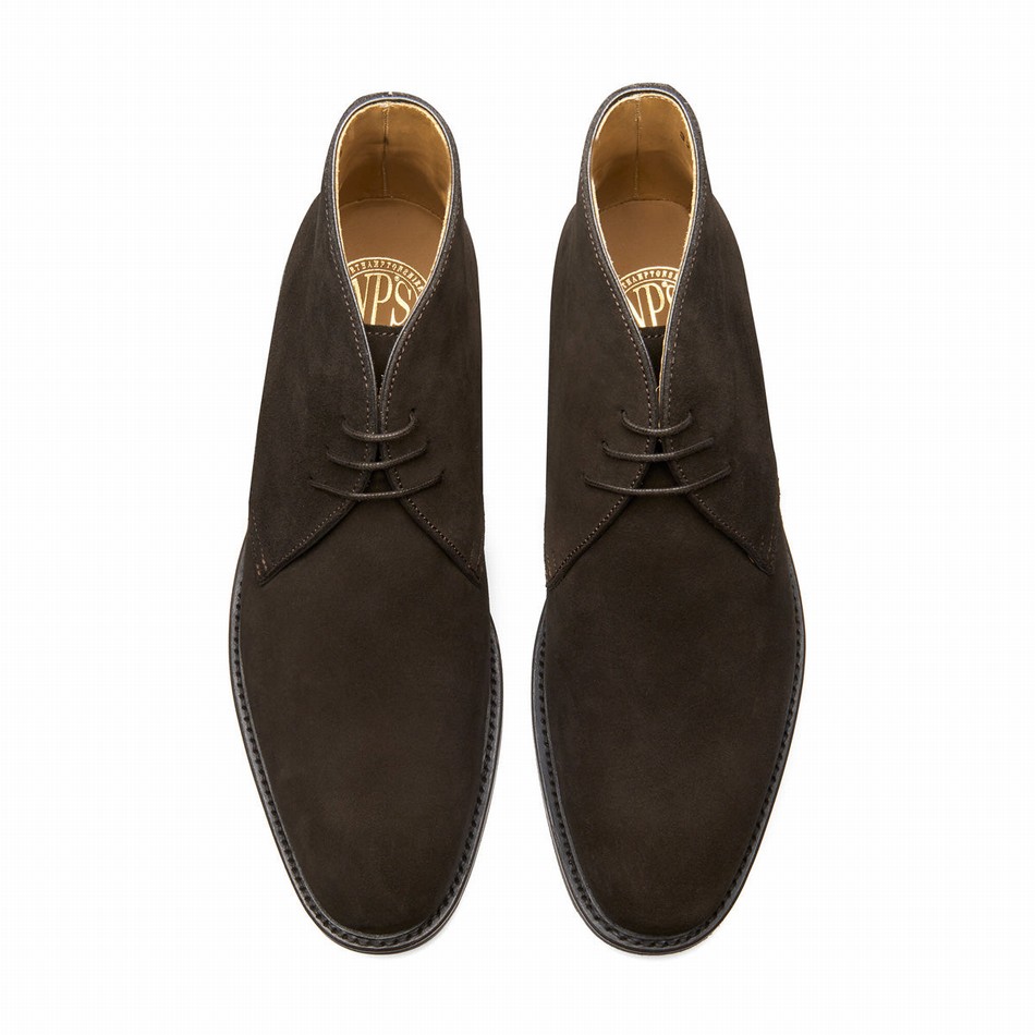 Botas Chukka Solovair Suede 3 Eye Hombre Marrones | 103-BN-SUE-060