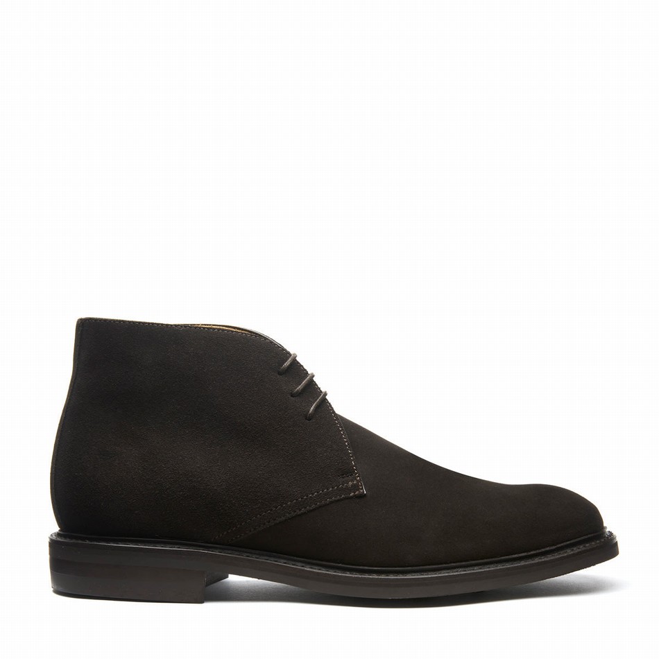 Botas Chukka Solovair Suede 3 Eye Hombre Marrones | 103-BN-SUE-060