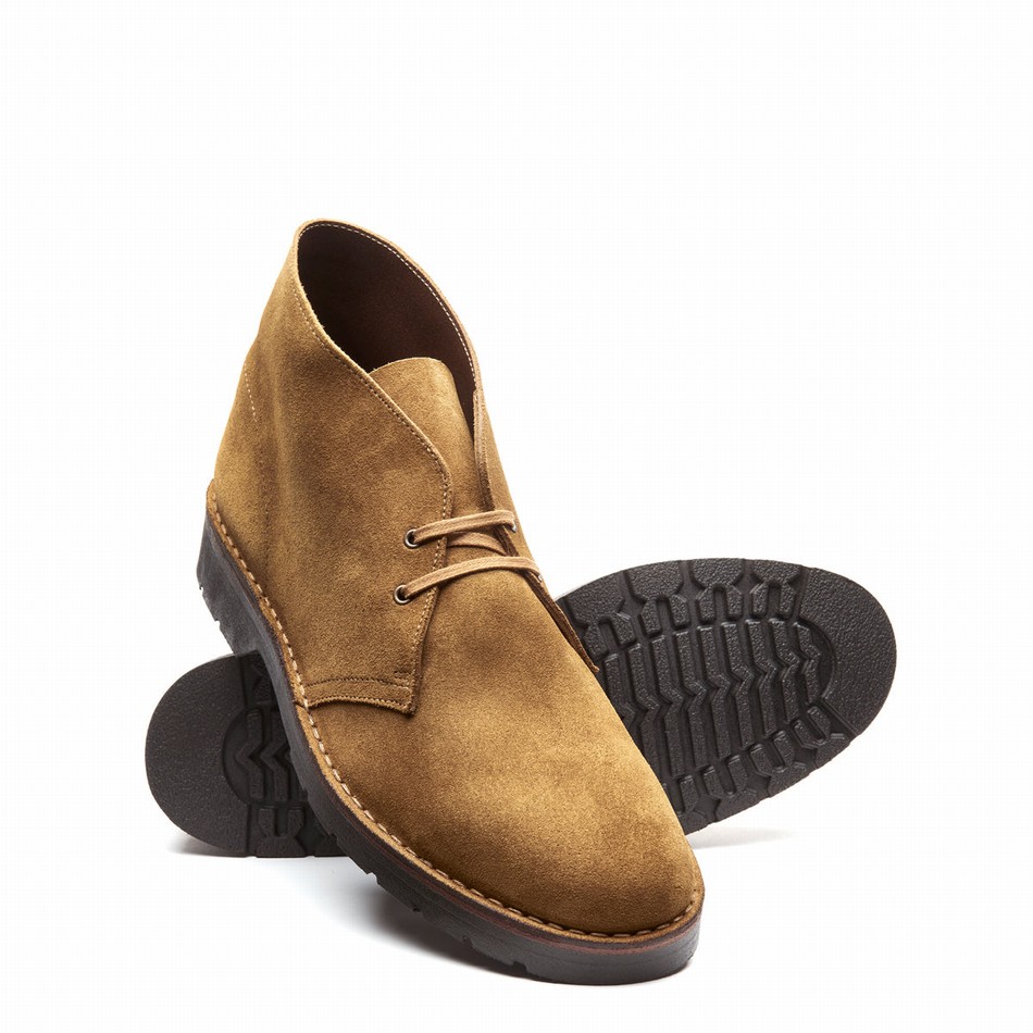 Botas Chukka Solovair Suede Hombre Marrones | 103-374-060