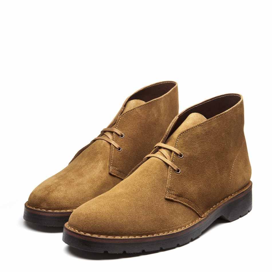 Botas Chukka Solovair Suede Hombre Marrones | 103-374-060
