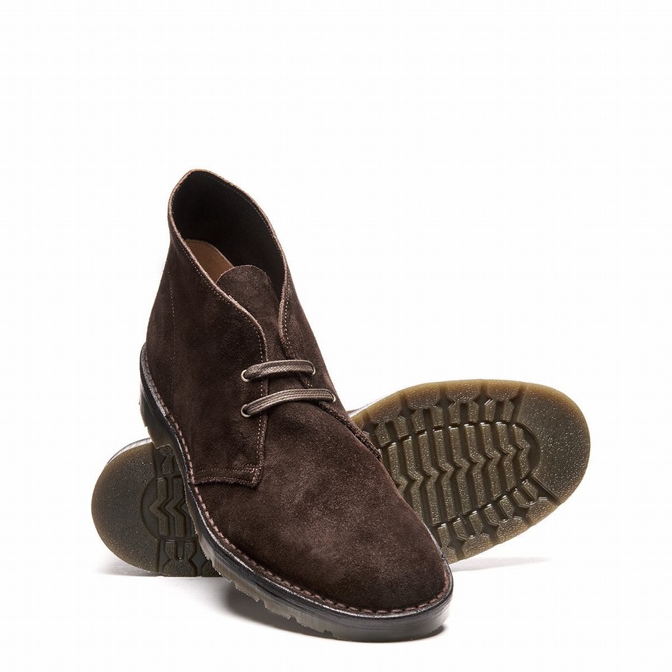 Botas Chukka Solovair Suede Hombre Marrones | 103-369-060