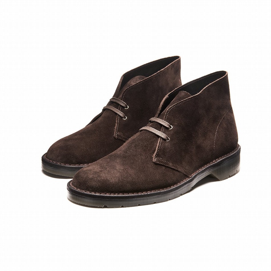 Botas Chukka Solovair Suede Hombre Marrones | 103-369-060