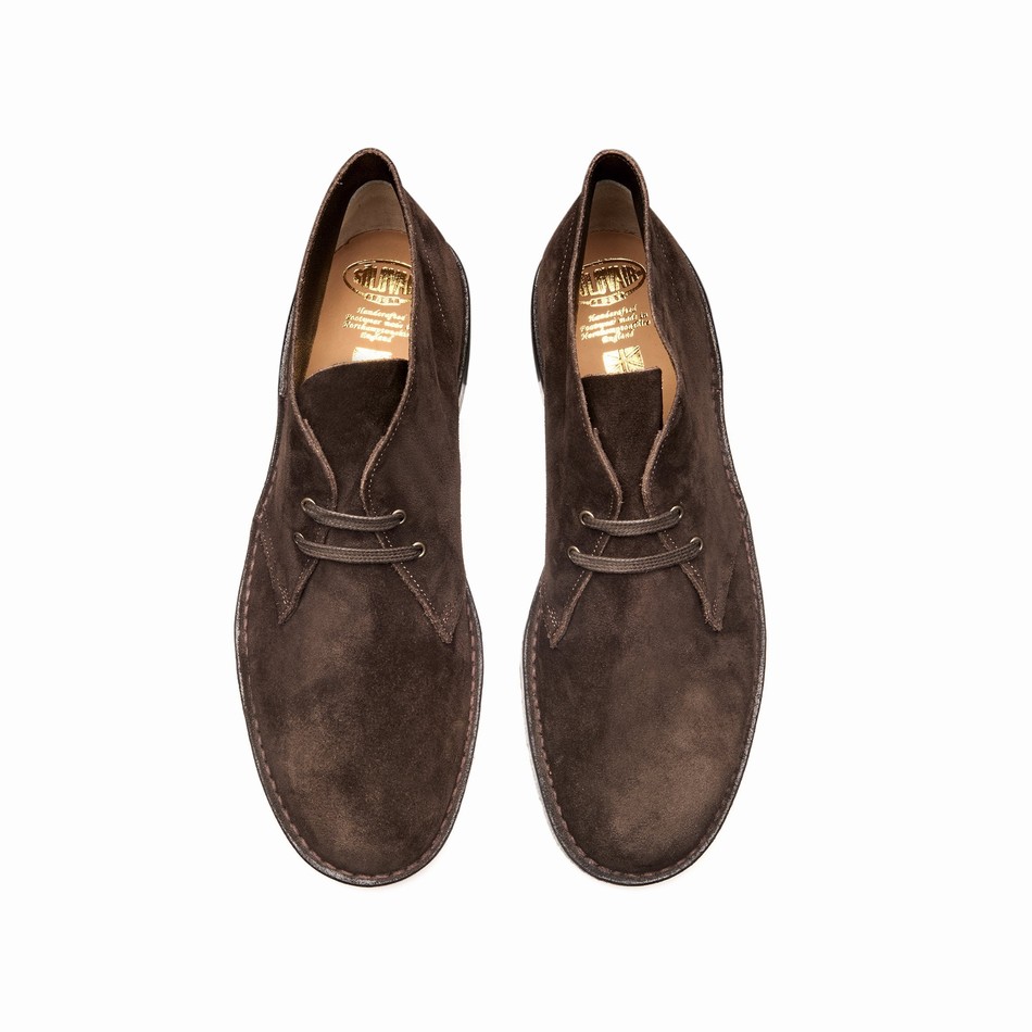 Botas Chukka Solovair Suede Hombre Marrones | 103-369-060