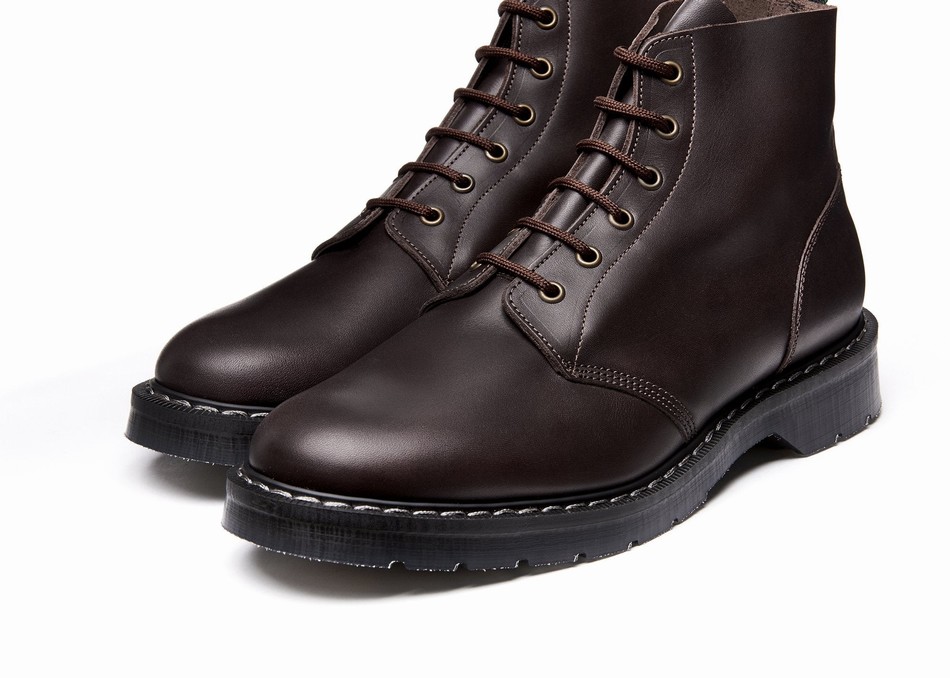 Botas De Astronauta Solovair 6 Eye Hombre Marrones | S6-969-BNG-G-030