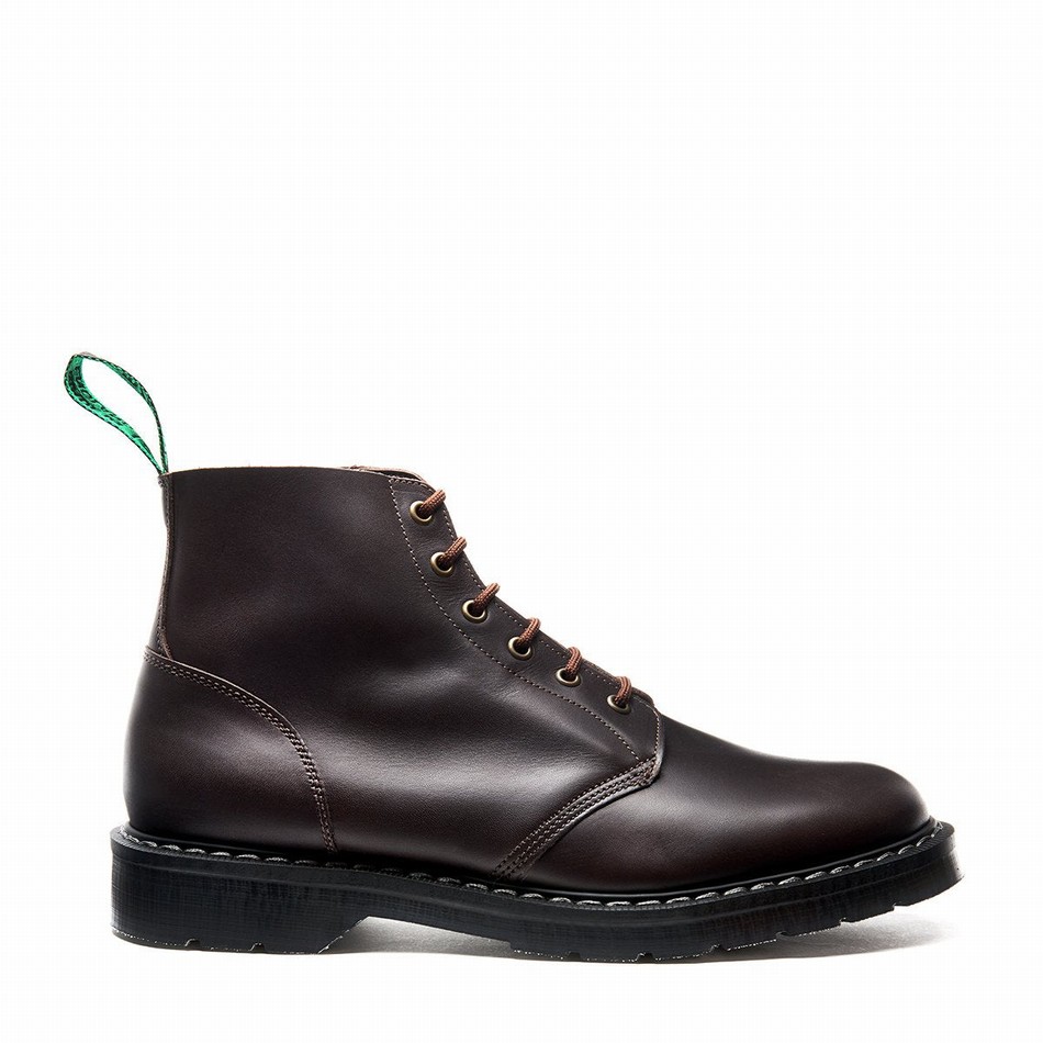 Botas De Astronauta Solovair 6 Eye Hombre Marrones | S6-969-BNG-G-030