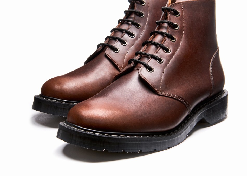 Botas De Astronauta Solovair Gaucho Crazy Horse 6 Eye Mujer Marrones | S6-969-CH-G-030