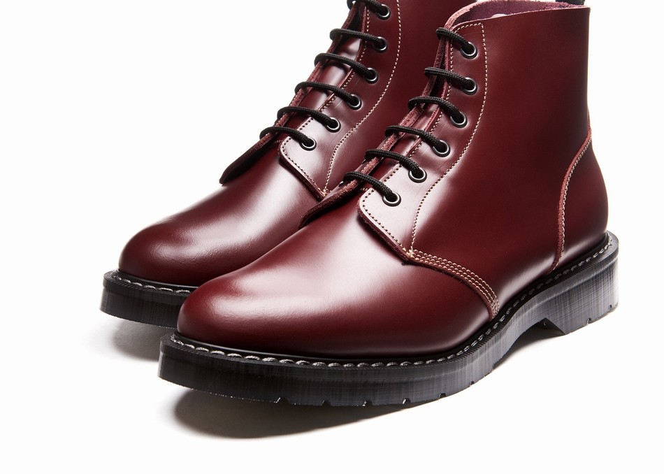 Botas De Astronauta Solovair Hi-Shine 6 Eye Mujer Rojas | S6-969-OX-G-030