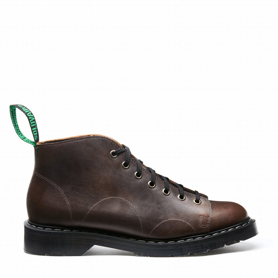 Botas De Mono Solovair Gaucho Crazy Horse Mujer Marrones | S7-116-CH-G-030