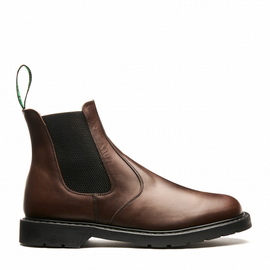 Botas Dealer Solovair Gaucho Crazy Horse Shearling Lined Mujer Marrones | LS0-900-CH-SHE-B-040