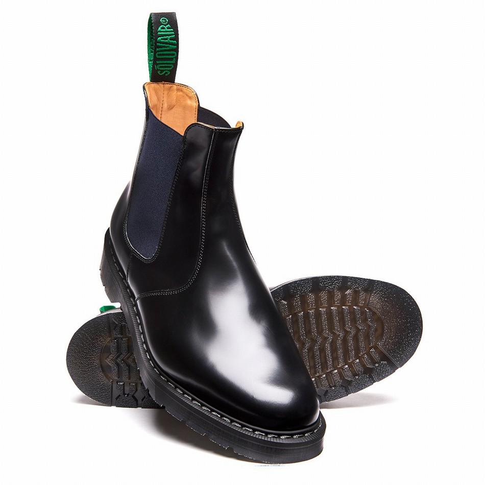 Botas Dealer Solovair Gaucho Mujer Azul Marino | S0-900-BK-NV-G-055