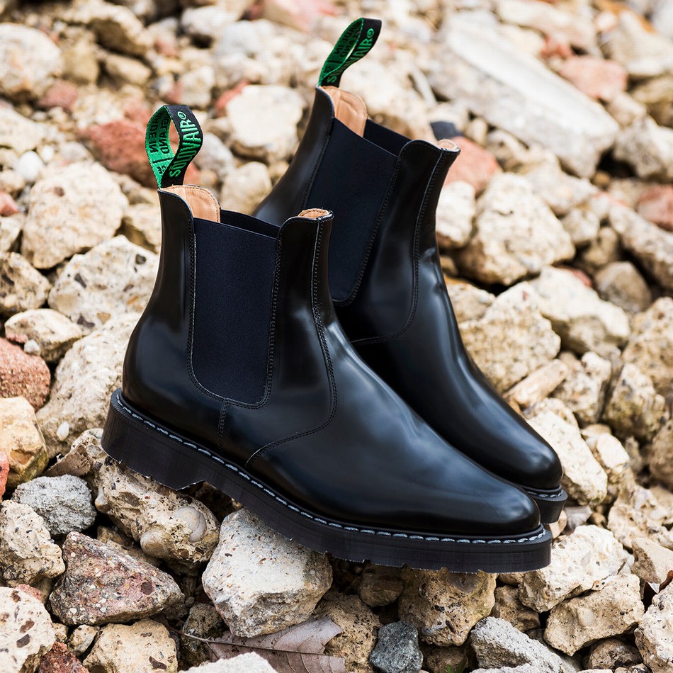 Botas Dealer Solovair Gaucho Mujer Azul Marino | S0-900-BK-NV-G-055