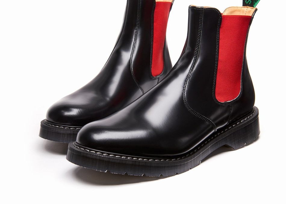 Botas Dealer Solovair Greasy Hombre Negras | S0-900-BK-RD-G-030