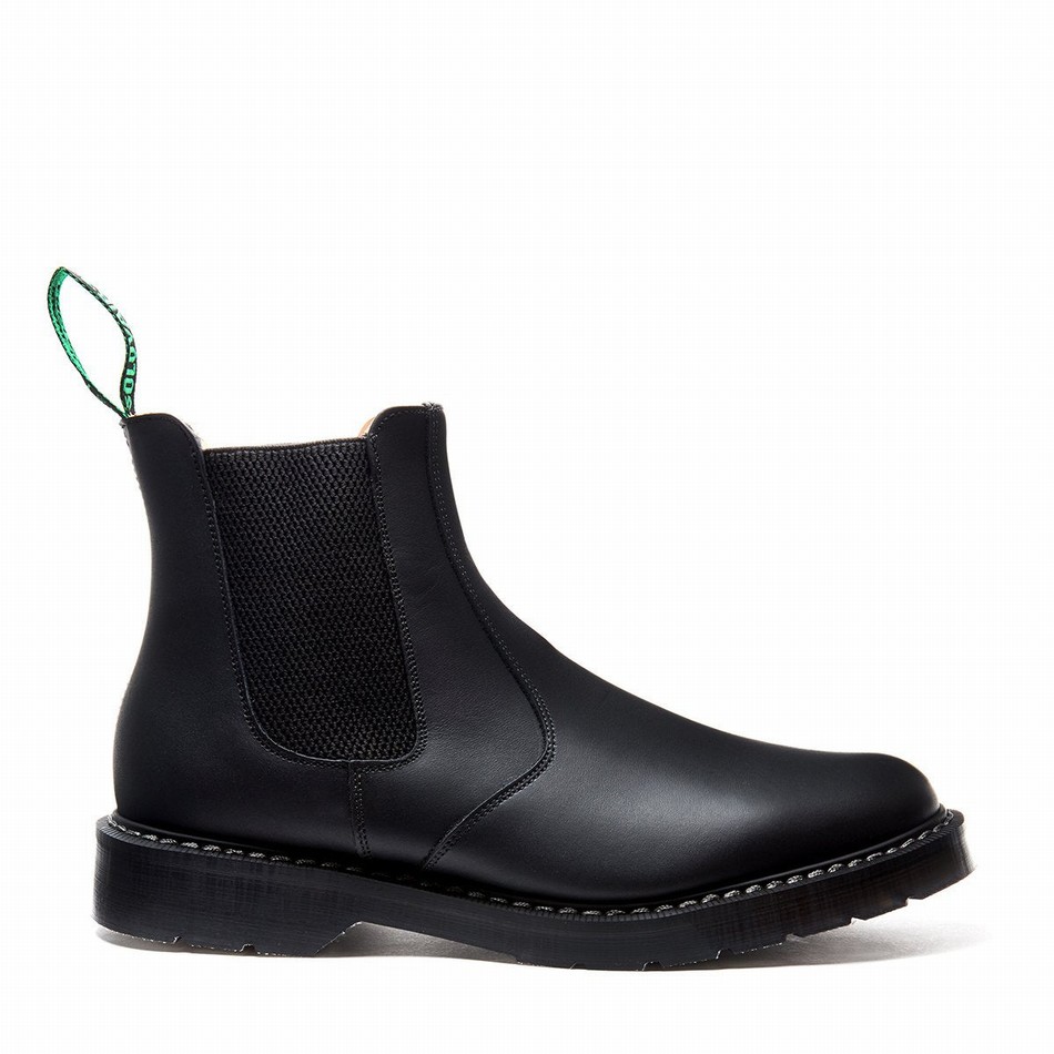 Botas Dealer Solovair Greasy Hombre Negras | S0-900-BG-G-030