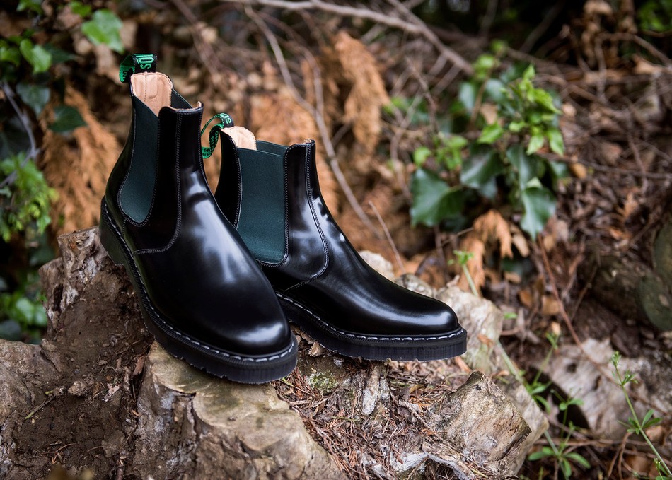 Botas Dealer Solovair Greasy Mujer Negras | S0-900-BK-GN-G-030