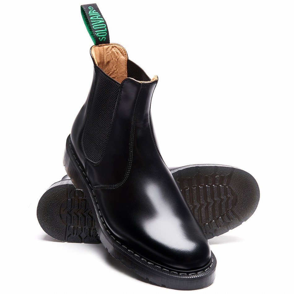 Botas Dealer Solovair Hi-Shine Mujer Negras | S0-900-BK-G-030