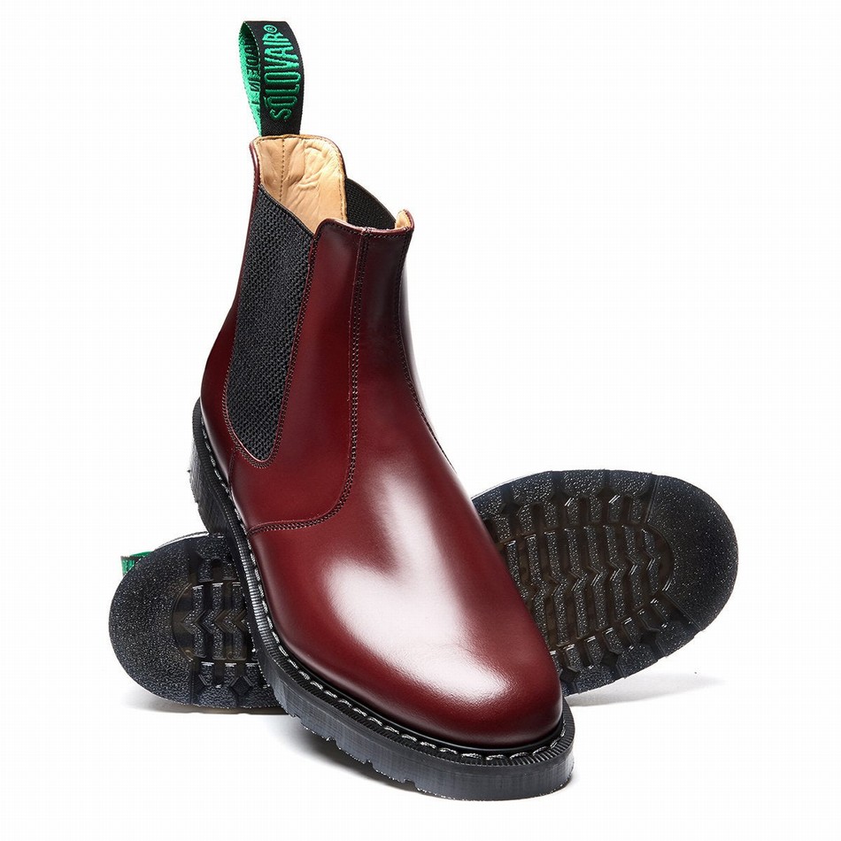 Botas Dealer Solovair Hi-Shine Mujer Rojas | S0-900-OX-G-030