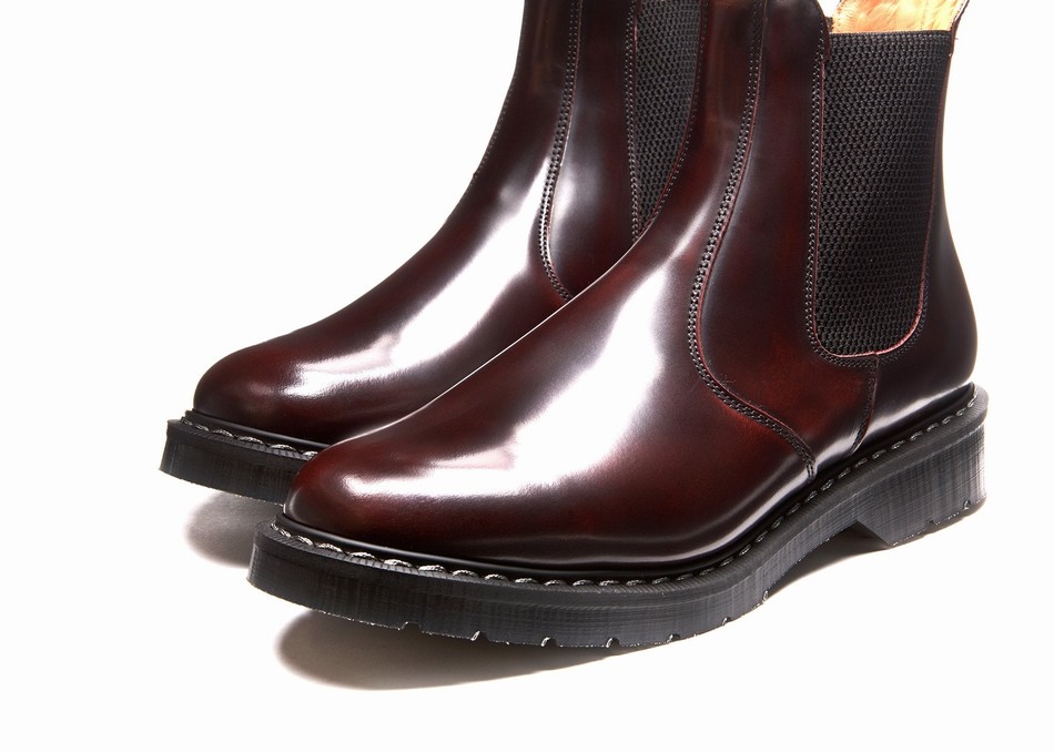 Botas Dealer Solovair Rub-Off Mujer Burdeos | S0-900-BUR-G-030