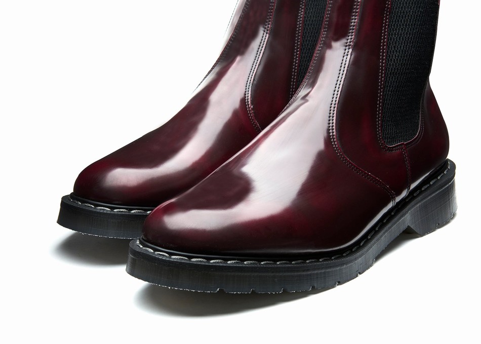 Botas Dealer Solovair Rub-Off Vegan Hi-Shine Mujer Rojas | VS0-900-CR-RO-VEG-G-035