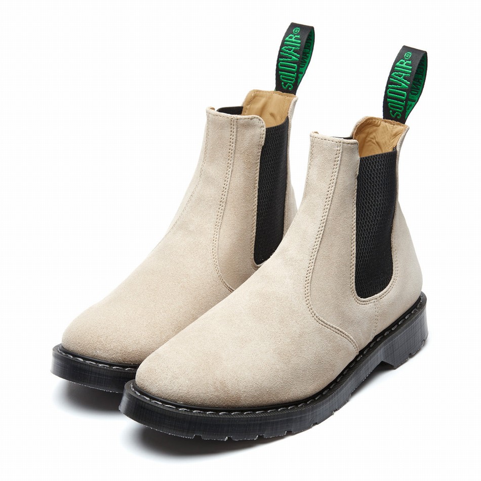 Botas Dealer Solovair Suede Mujer Beige | S0-900-NU-SUE-G-050