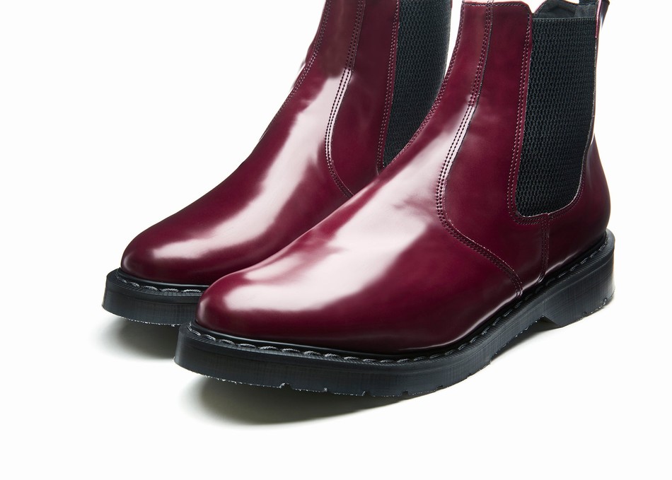 Botas Dealer Solovair Vegan Hi-Shine Hombre Rojas | VS0-900-OX-VEG-G-030