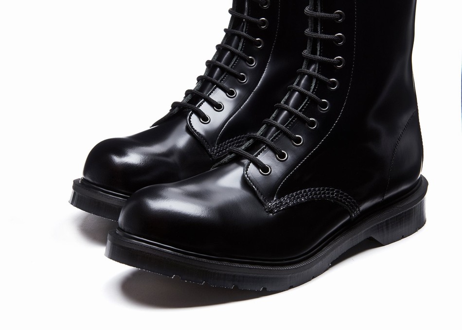Botas Derby Solovair 11 Eye Steel Toe Hombre Negras | 11-1981-BK-060