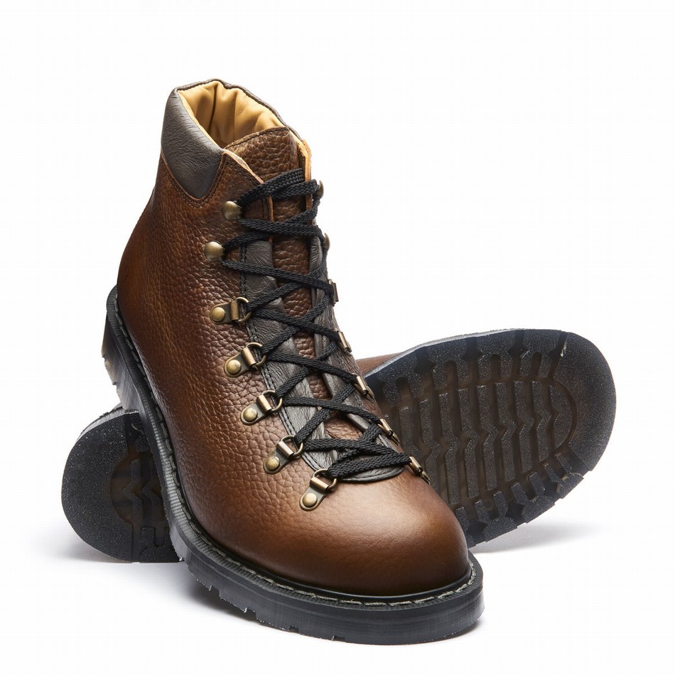Botas de Montaña Solovair Grain Urban Hombre Marrones | 455-037-030