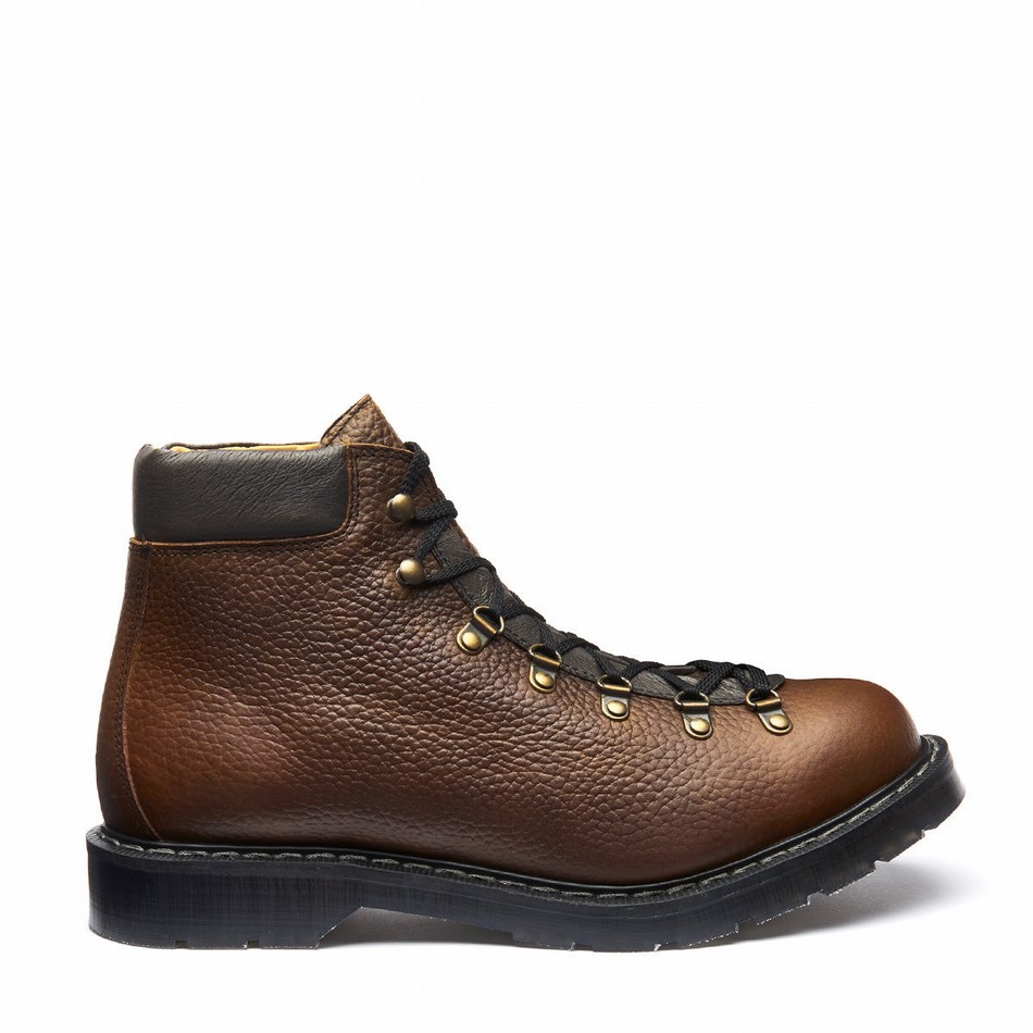 Botas de Montaña Solovair Grain Urban Hombre Marrones | 455-037-030