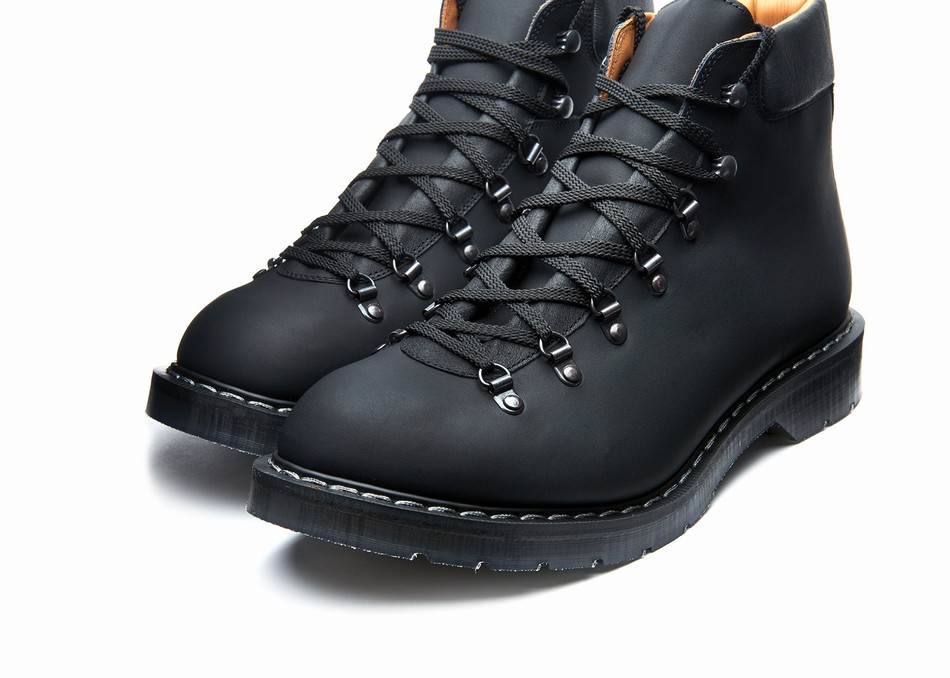 Botas de Montaña Solovair Greasy Urban Hombre Negras | 455-011-035