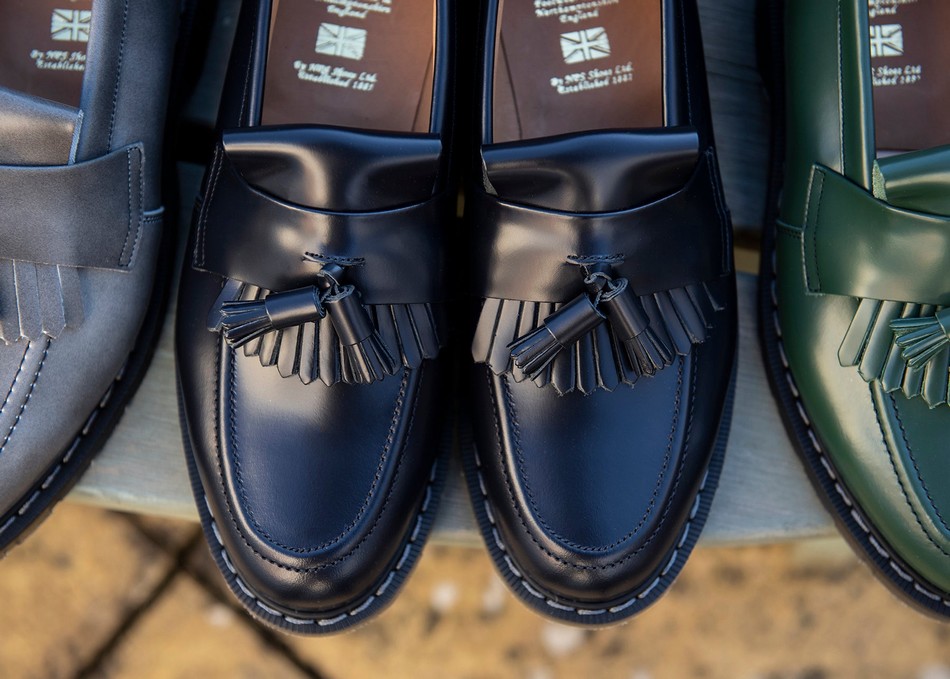 Mocasines Solovair Hi-Shine Tassel Hombre Azul Marino | S0-1022-NV-G-030