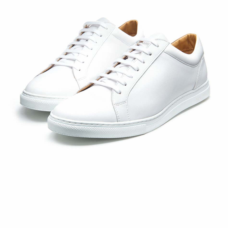 Zapatillas Solovair Calf 070 Hombre Blancas | S7-070-WH-NP-W-030
