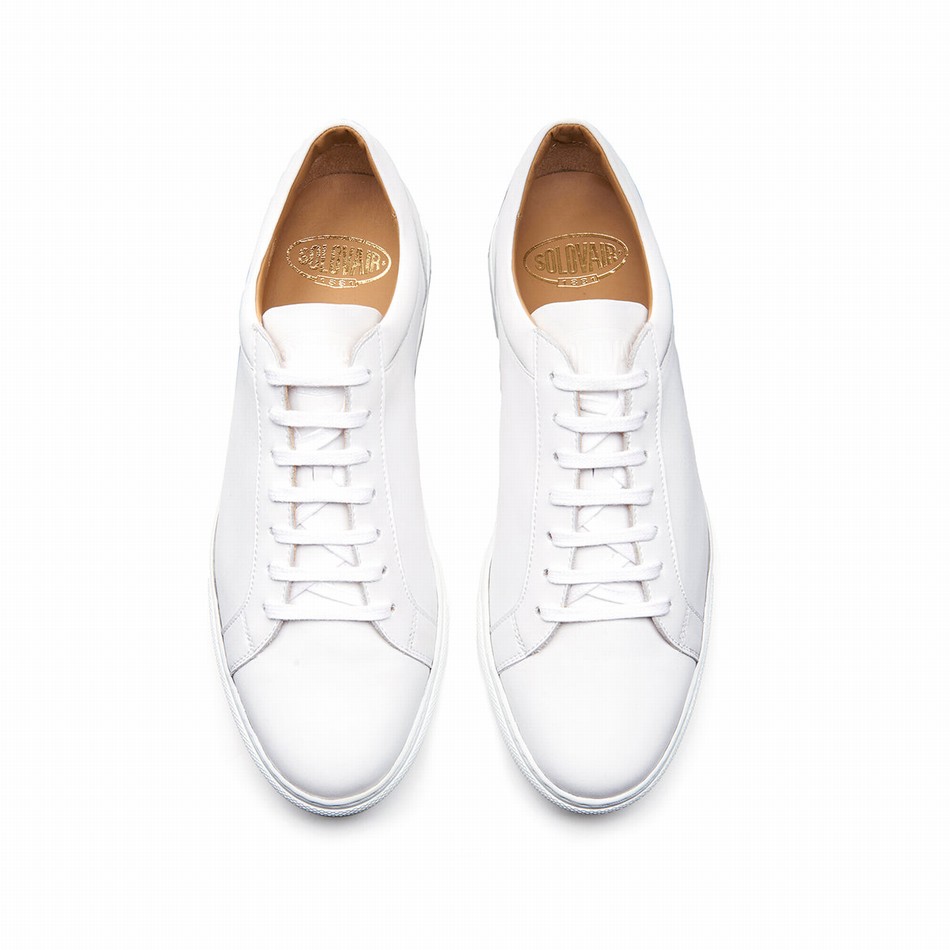 Zapatillas Solovair Calf 070 Hombre Blancas | S7-070-WH-NP-W-030