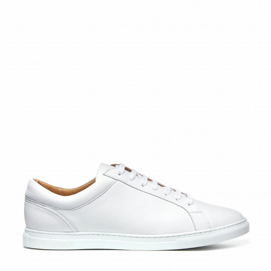 Zapatillas Solovair Calf 070 Hombre Blancas | S7-070-WH-NP-W-030