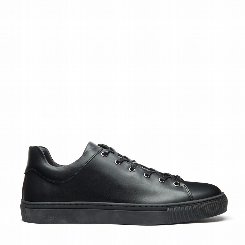 Zapatillas Solovair Calf Mujer Negras | S6-SNE-BK-BS-030