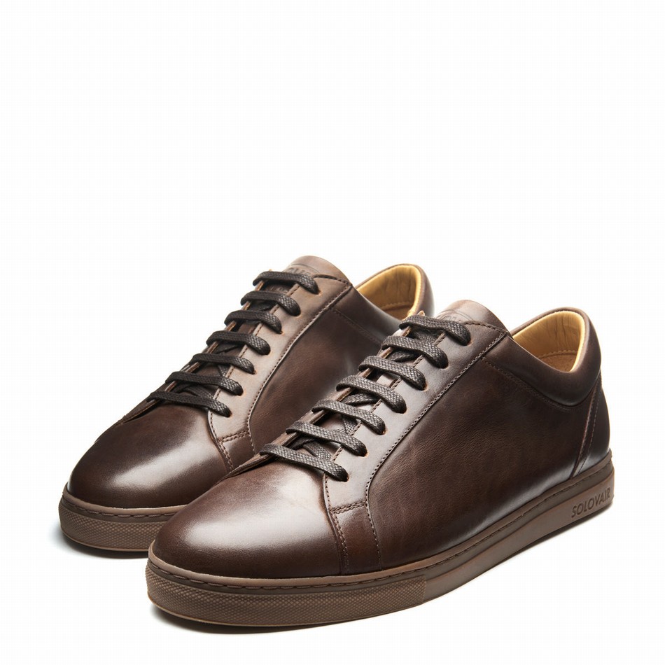 Zapatillas Solovair Gaucho Crazy Horse 070 Mujer Marrones | S7-070-CH-B-030